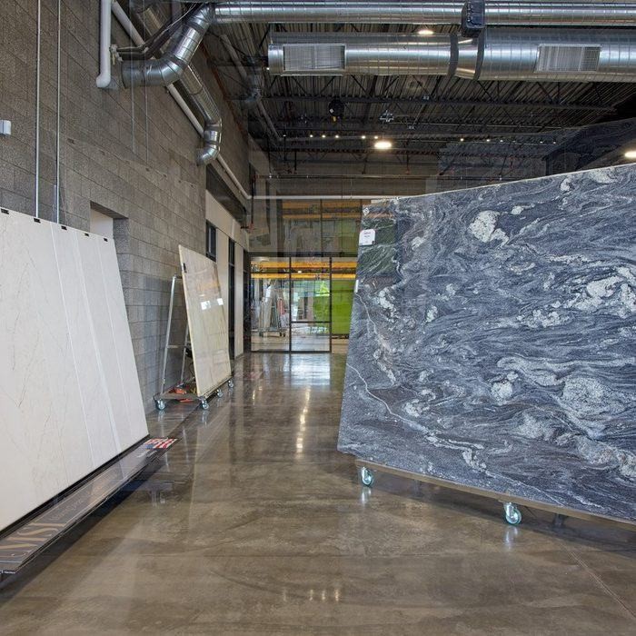 Book-matched stone slabs