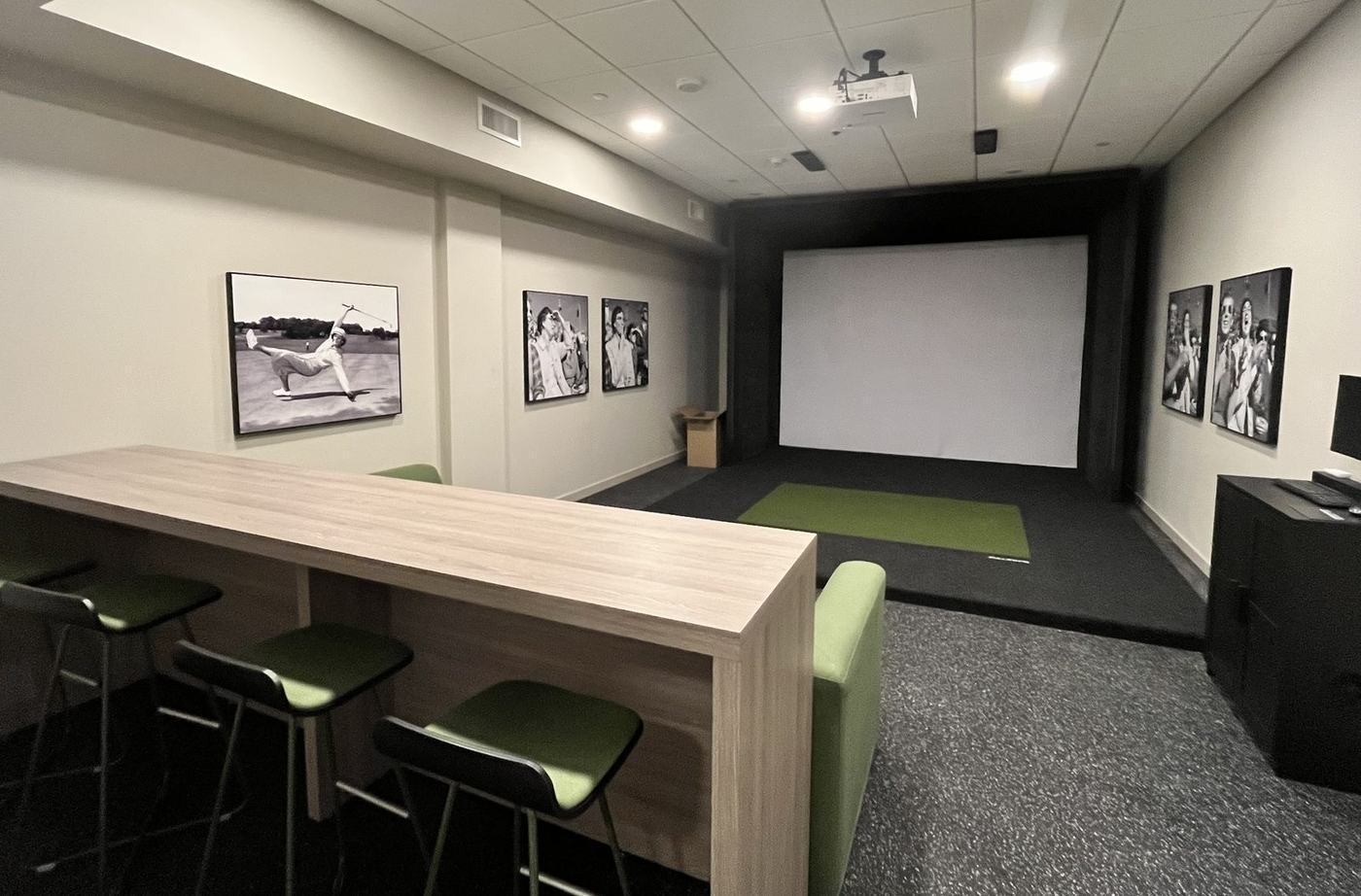 Golf simulator and media room